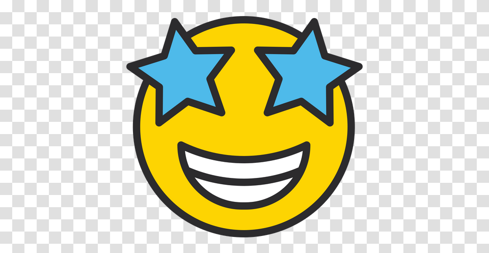 Star Struck Emoji Icon Of Colored Outline Style Available Star Eyes Emoji Icon, Symbol, Star Symbol Transparent Png