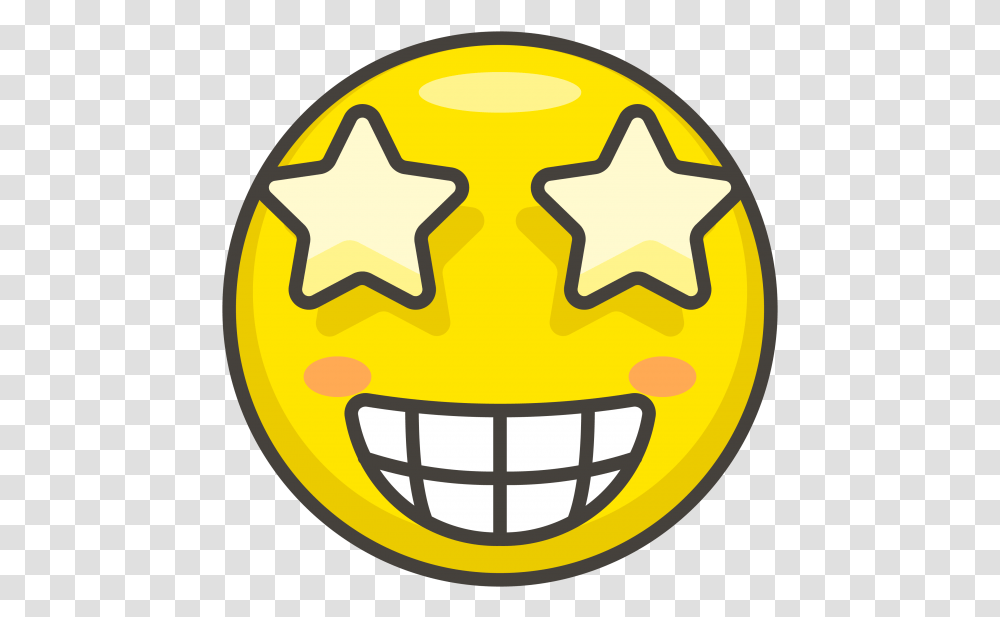 Star Struck Emoji, Logo, Trademark, Ball Transparent Png