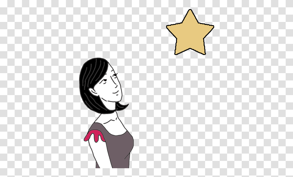Star Suicide Pic Cartoon Girl, Star Symbol, Person, Human Transparent Png