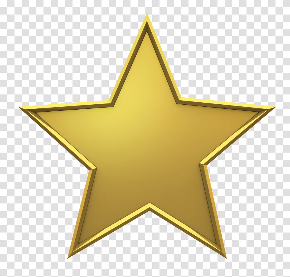 Star, Star Symbol, Cross, Gold Transparent Png