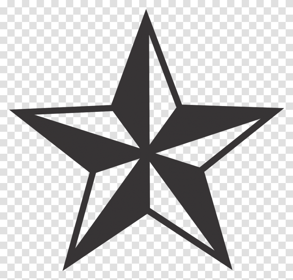 Star Tattoo Clipart Nautical Star Vector, Star Symbol, Cross Transparent Png