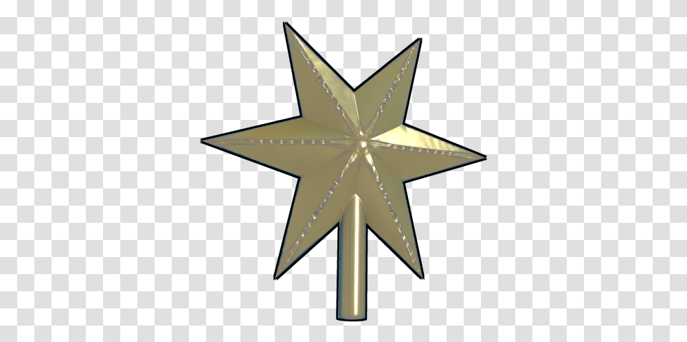 Star Tree Topper Clip Art, Symbol, Cross, Star Symbol Transparent Png