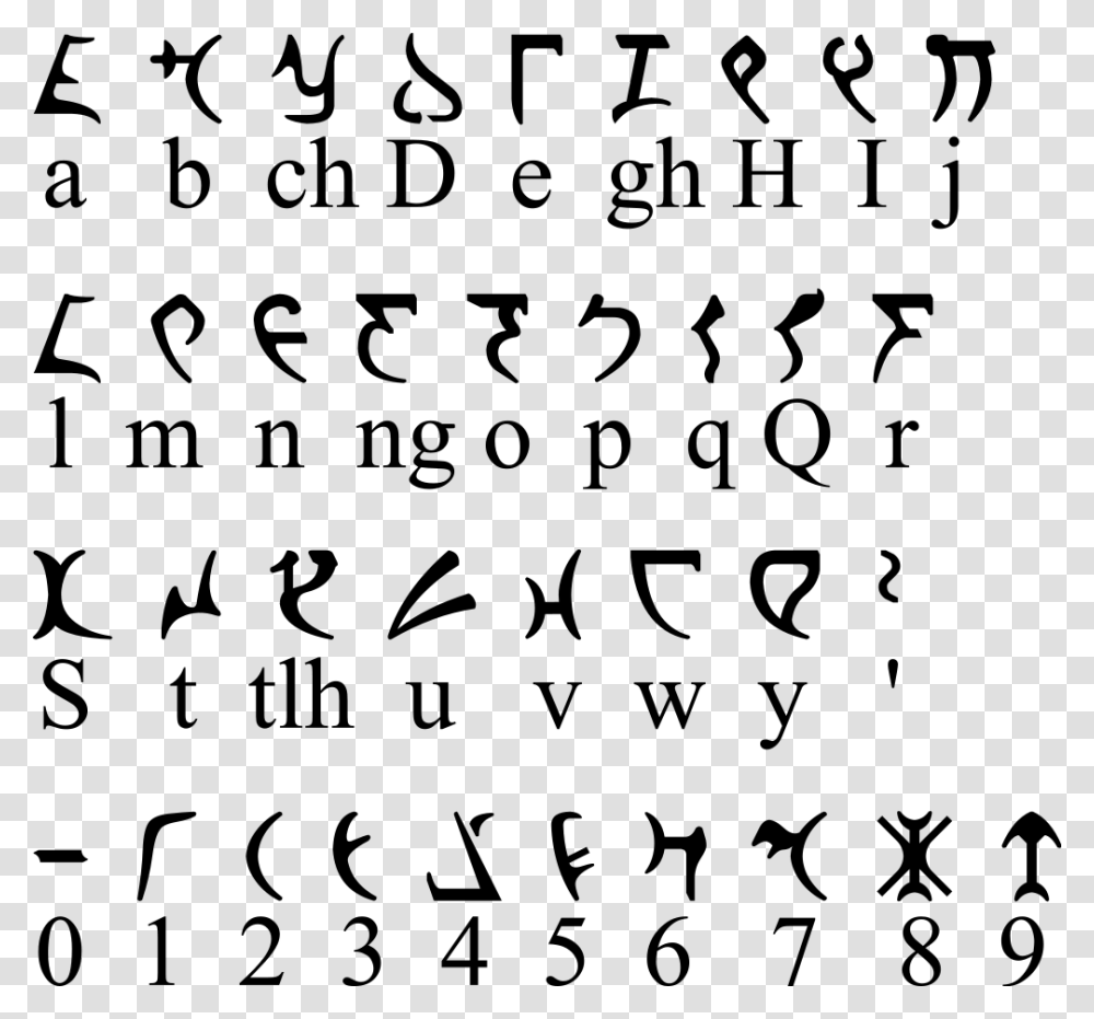 Star Trek Alphabet Star Trek Language, Gray, World Of Warcraft Transparent Png