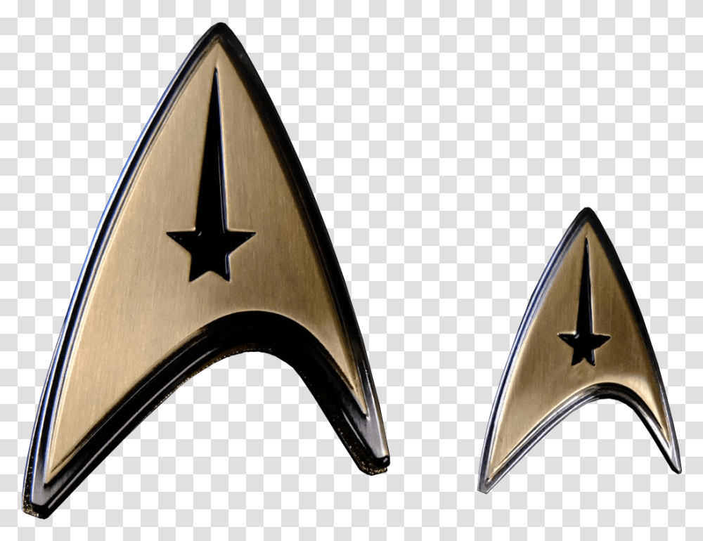 Star Trek Discovery Enterprise Badge Star Trek Logo Enterprise, Trademark, Arrow, Arrowhead Transparent Png