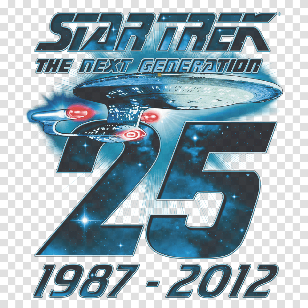 Star Trek Enterprise 25 Mens Regular Star The Next Generation, Advertisement, Poster, Flyer, Paper Transparent Png