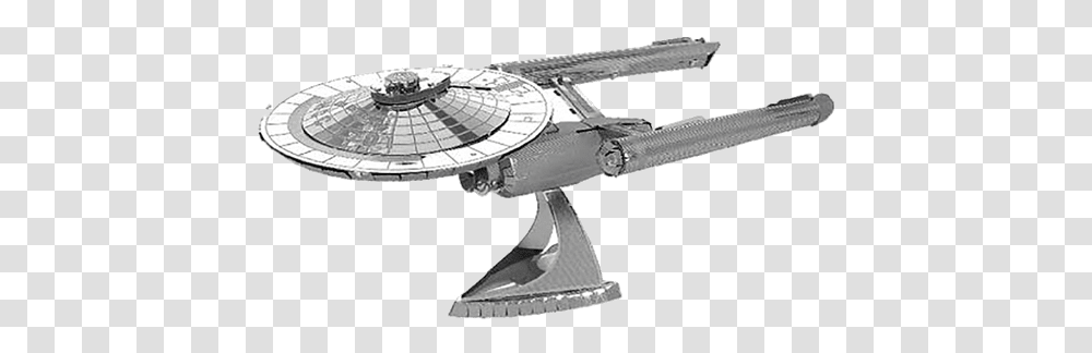 Star Trek Enterprise Hood Ornament, Aircraft, Vehicle, Transportation, Spaceship Transparent Png