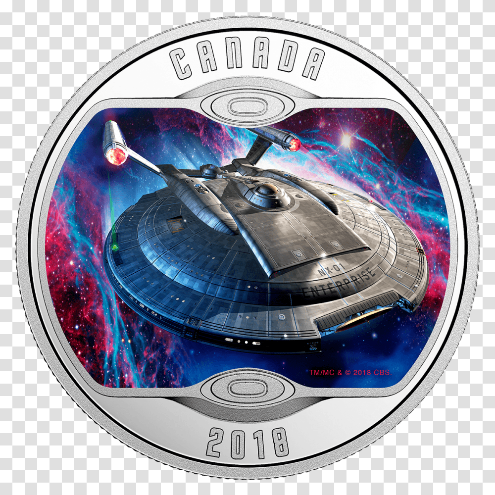 Star Trek Enterprise Nx Star Trek Coins Glow In The Dark, Helmet, Apparel, Disk Transparent Png