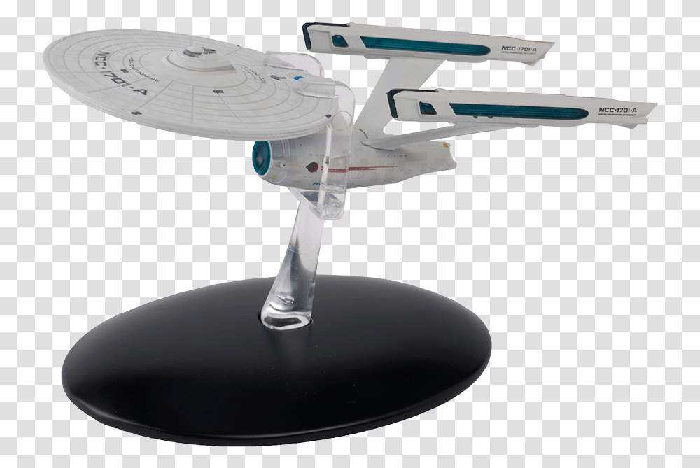 Star Trek Figurine Magazine Uss Enterprise Ncc 1701a Aluminium Alloy, Aircraft, Vehicle, Transportation, Airplane Transparent Png