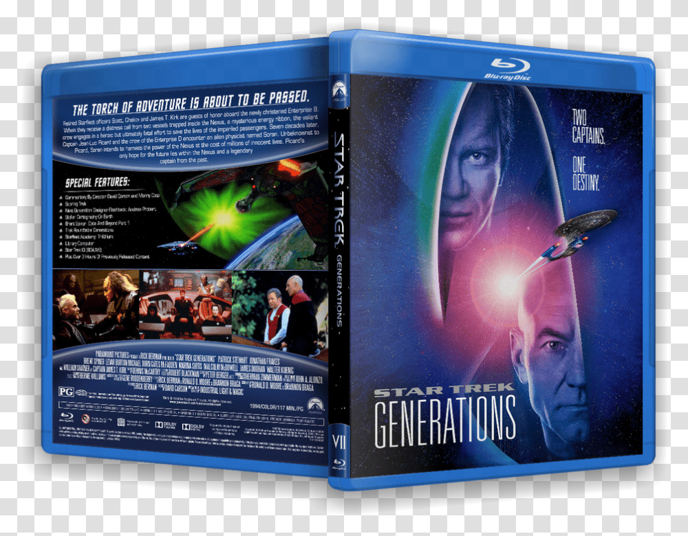 Star Trek Generations Movie Poster, Person, Human, Disk, Dvd Transparent Png