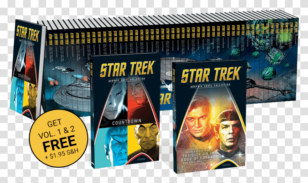 Star Trek Graphic Novel Collection Countdown, Person, Human, Disk, Dvd Transparent Png
