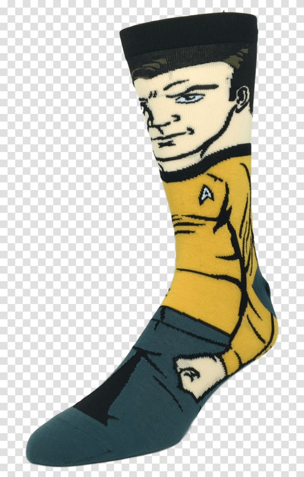 Star Trek Kirk 360 SocksClass Sock, Apparel, Footwear, Shoe Transparent Png