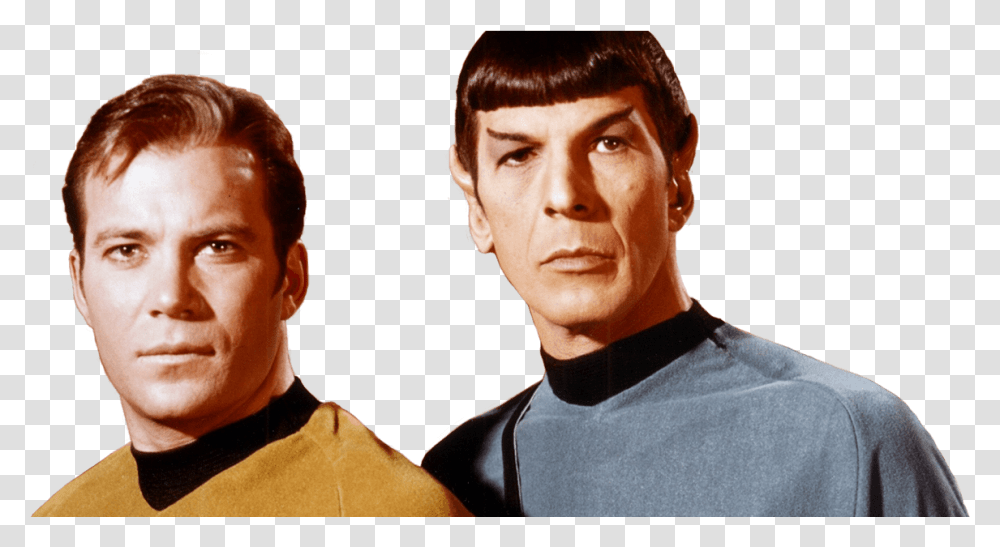 Star Trek Spock Kirk, Person, Face, Man, Performer Transparent Png