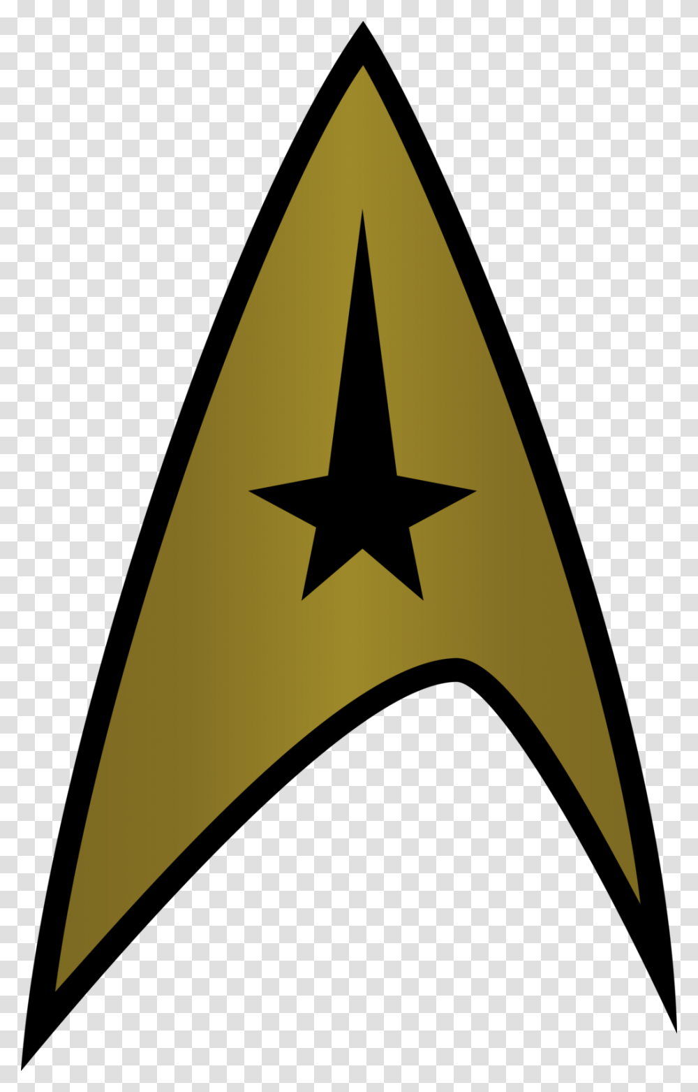 Star Trek Starfleet Insignia Clipart Star Trek Logo Captain, Star Symbol, Cross Transparent Png