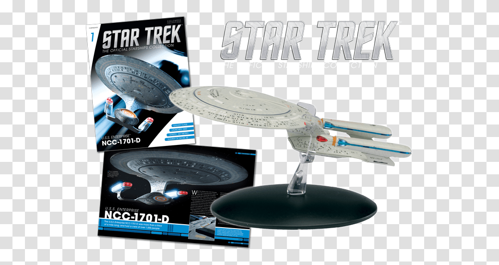 Star Trek The Official Starship Collection Sci Fi Eaglemoss Starships Collection, Text, Poster, Advertisement, Spaceship Transparent Png