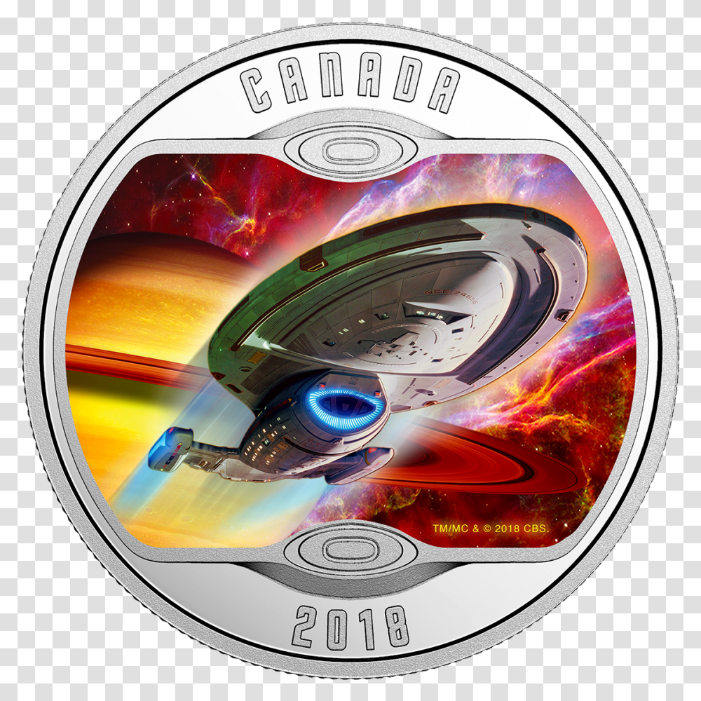 Star Trek U Star Trek Canadian Coin 2018, Disk, Dvd Transparent Png