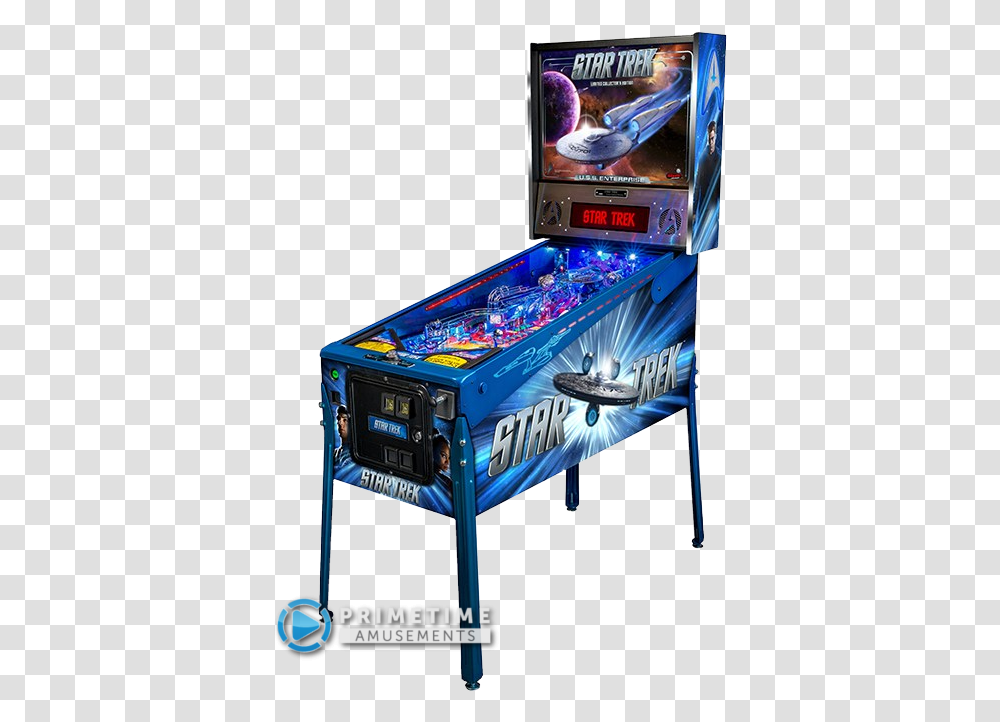 Star Trek Uss Enterprise Limited Edition Pinball Pinball Machine Star Trek, Arcade Game Machine, Person, Human, Monitor Transparent Png