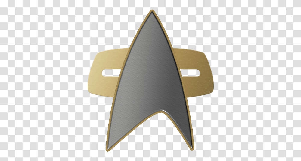 Star Trek Voyager Logo Star Trek Comm Badge, Symbol, Trademark, Emblem, Buckle Transparent Png