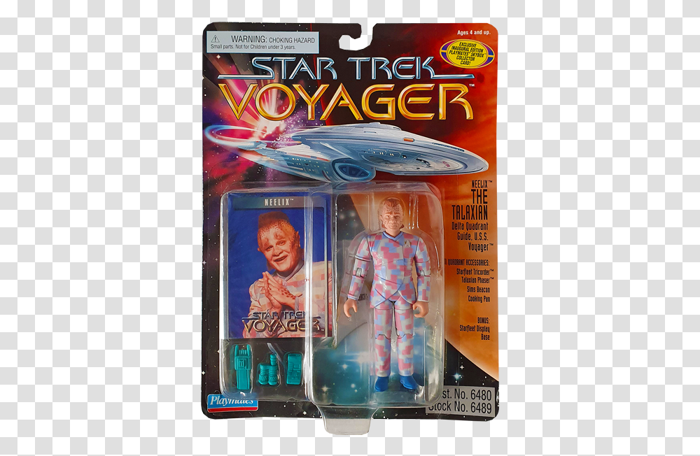 Star Trek Voyager Star Trek Voyager Tom Paris Toy, Person, Advertisement, Poster, Mobile Phone Transparent Png