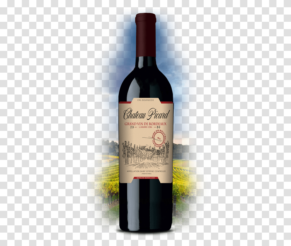 Star Trek Wines - Chateau Picard Grand Vin De Bordeaux And Chateau Picard Wine Star Trek, Alcohol, Beverage, Drink, Bottle Transparent Png