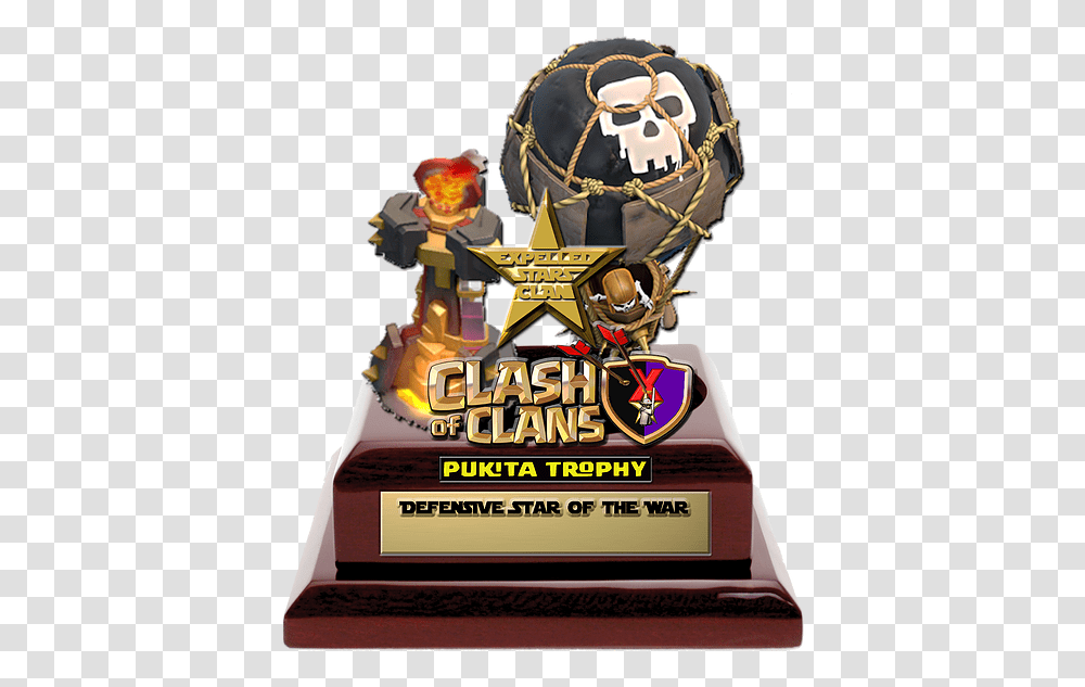 Star Trophy Clash Of Clans 1553060 Vippng Clash Of Clans Balloon Level, Helmet, Clothing, Apparel, Leisure Activities Transparent Png