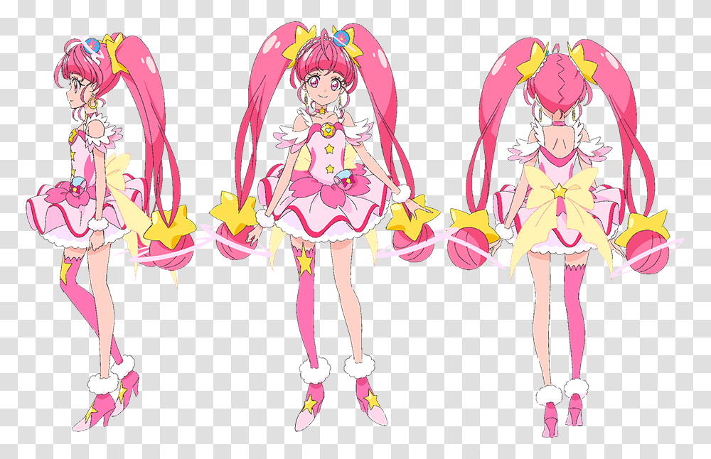 Star Twinkle Precure Cure Star, Comics, Book, Manga, Person Transparent Png