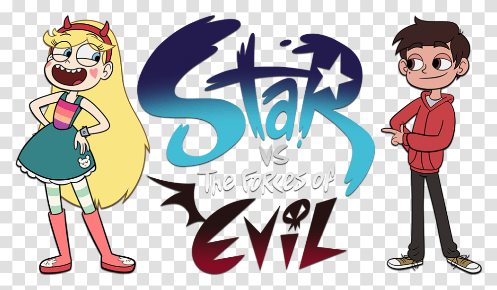 Star Vs The Forces Of Evil 9 Star Vs Force Of Evil, Text, Person, Graphics, Art Transparent Png
