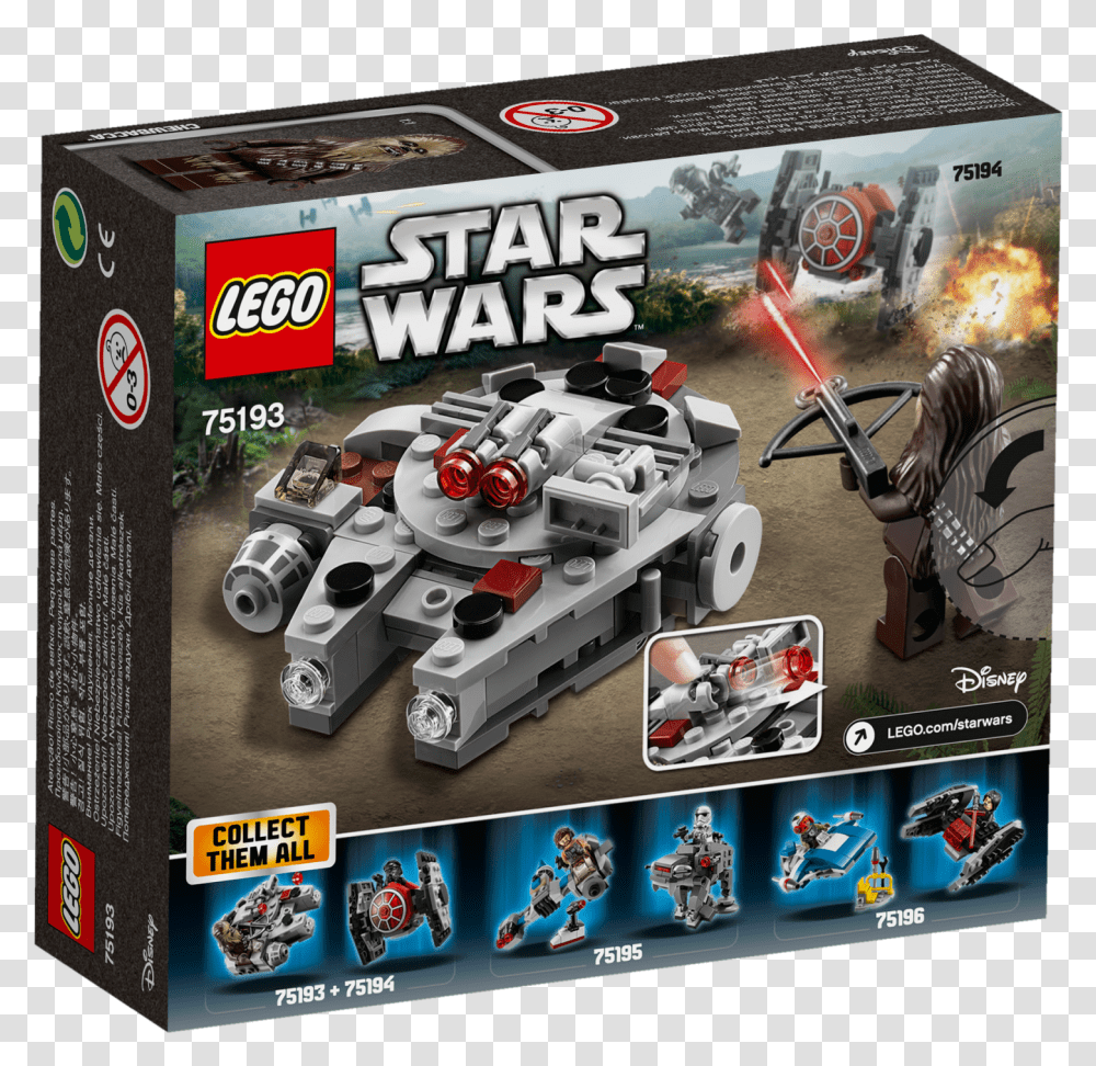 Star Wars Millennium Falcon Large Lego Millenium Falcon Microfighter, Toy, Car, Vehicle, Transportation Transparent Png