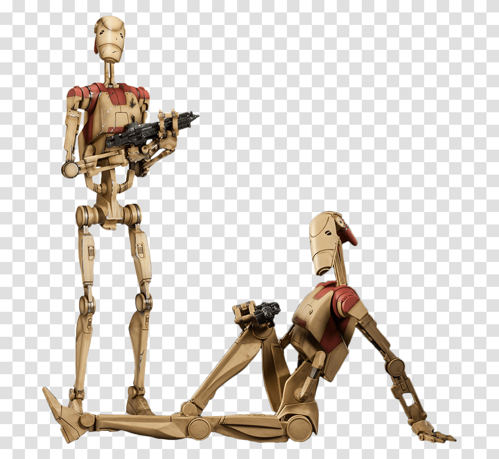 Star Wars Battle Droid Action Figure, Robot, Toy, Figurine Transparent Png
