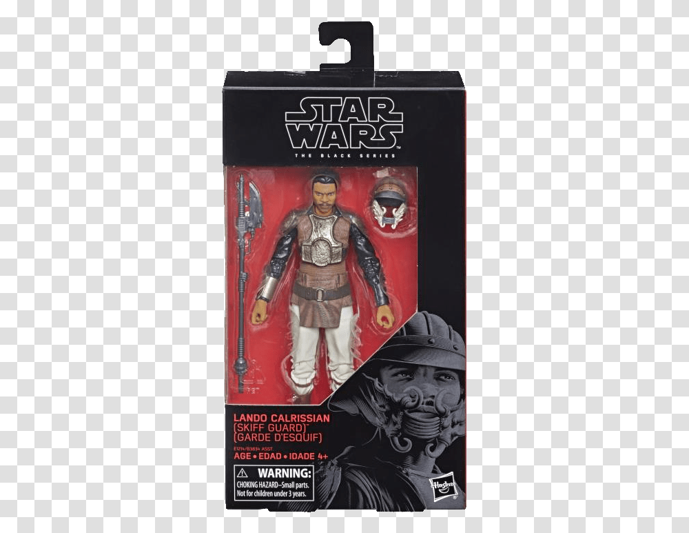 Star Wars Black Series Lando Skiff, Person, Poster, Advertisement, Armor Transparent Png