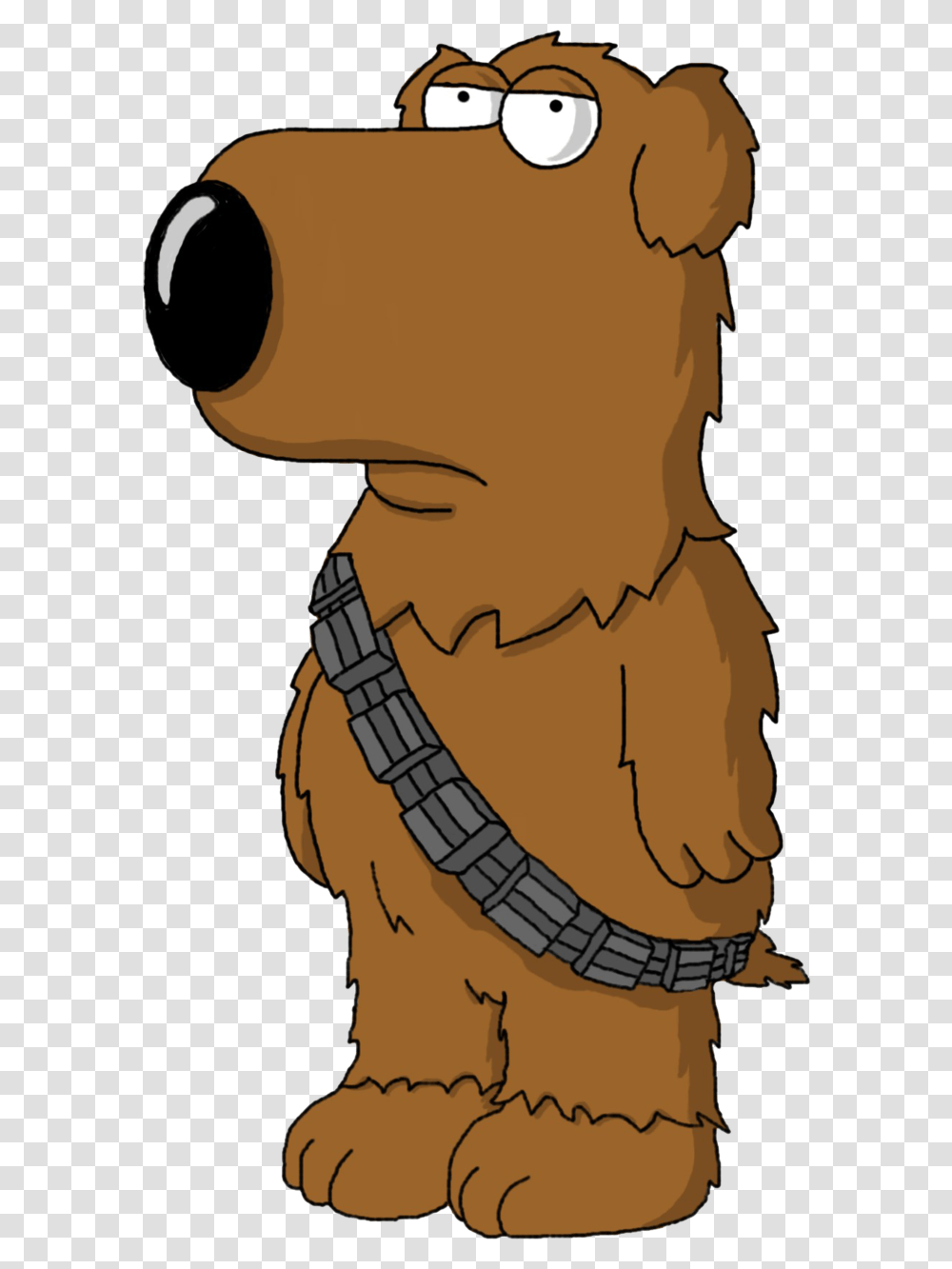 Star Wars Brian As Chewbacca Clipart Clipart Image Family Guy Star Wars Brian, Accessories, Accessory, Jewelry, Necklace Transparent Png