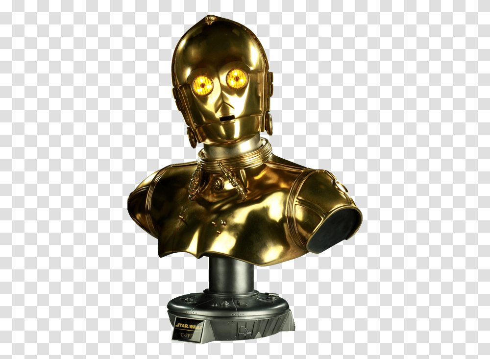 Star Wars C Po Background C3po Bust, Robot, Helmet, Apparel Transparent Png