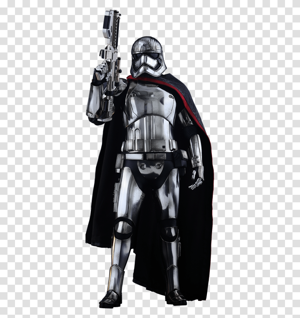 Star Wars Captain Phasma Hottoy, Helmet, Person, Armor Transparent Png