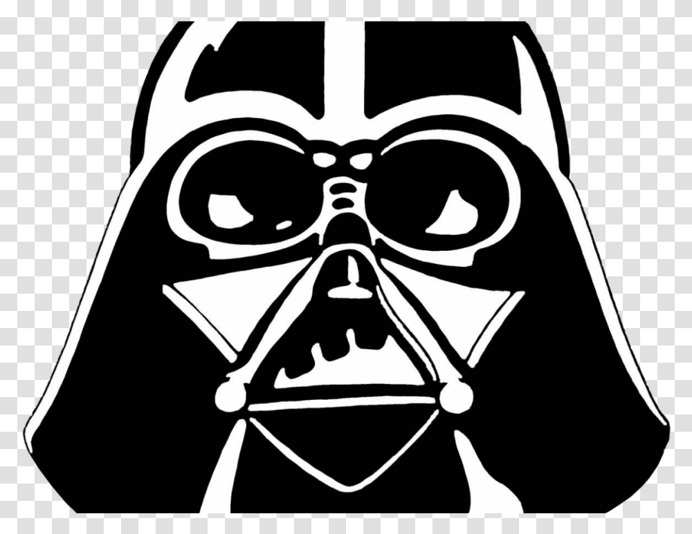 Star Wars Cartoon Star Wars Darth Vader Mask, Stencil, Label Transparent Png
