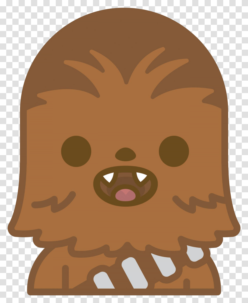 Star Wars Chewbacca Emoji At The Age Of 34, Food, Head, Cookie, Biscuit Transparent Png