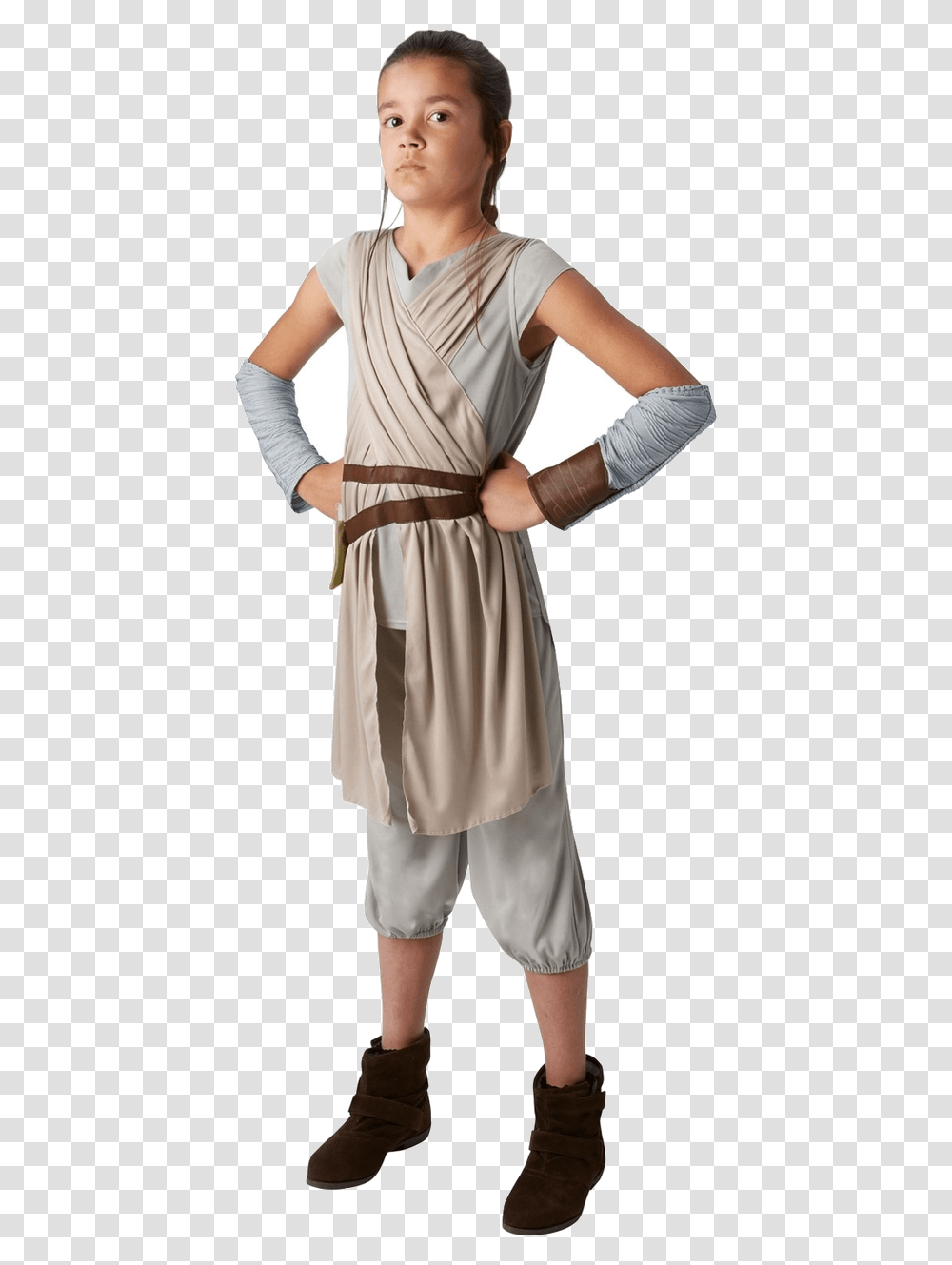 Star Wars Child Rey Deluxe Age 9 Costume Princess Rey Star Wars, Clothing, Person, Sleeve, Dress Transparent Png