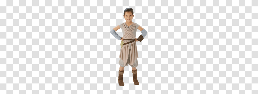 Star Wars Child Rey Deluxe Age Costume Jokers, Person, Female, Dress Transparent Png