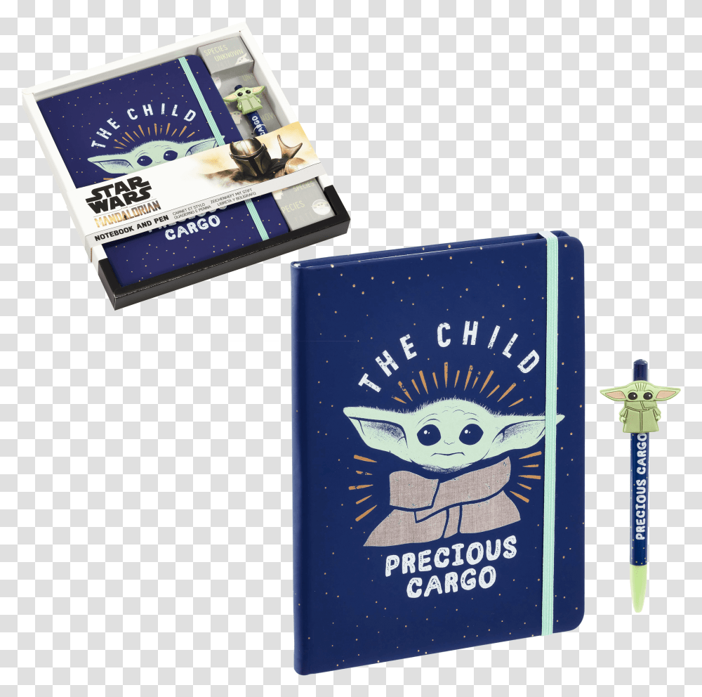 Star Wars Collectible Toy - K Town Toys Hasbro Star Wars Baby Yoda Notebook, Text, Cross, Passport, Id Cards Transparent Png