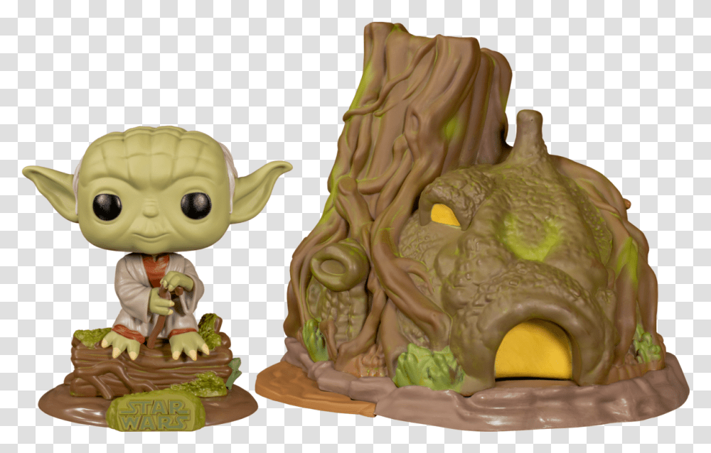 Star Wars Dagobah Yoda With Hut Funko Pop, Figurine, Food, Dessert, Cake Transparent Png