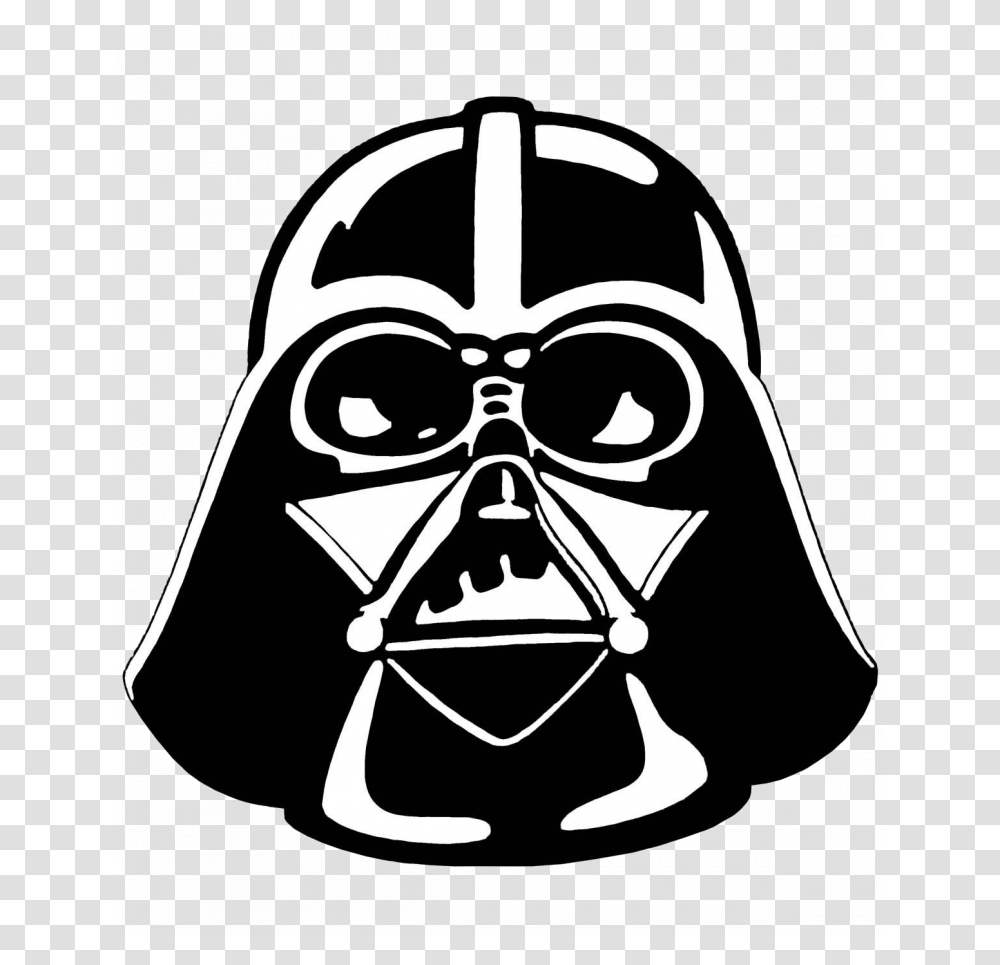 Star Wars Darth Vader Clipart, Stencil, Label, Sticker Transparent Png