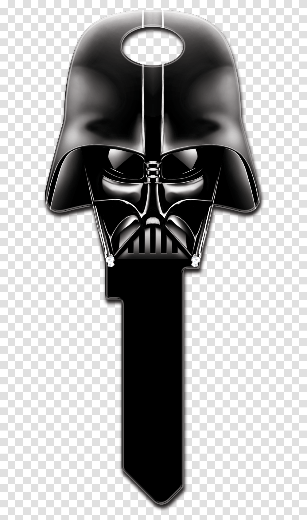 Star Wars Darth Vader 'dark Side' Shaped Licensed Key Painted Star Wars, Lamp, Mask, Label, Text Transparent Png