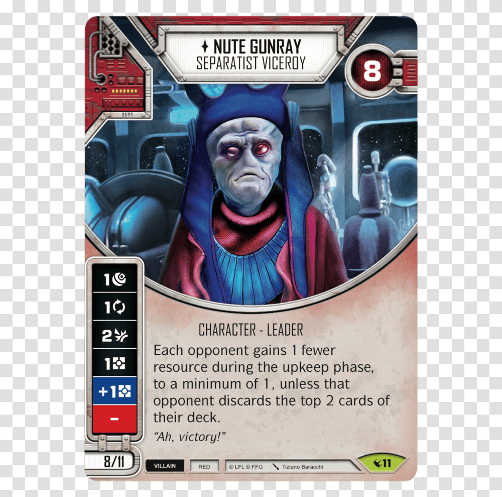 Star Wars Destiny Nute Gunray, Mobile Phone, Electronics, Cell Phone, Person Transparent Png