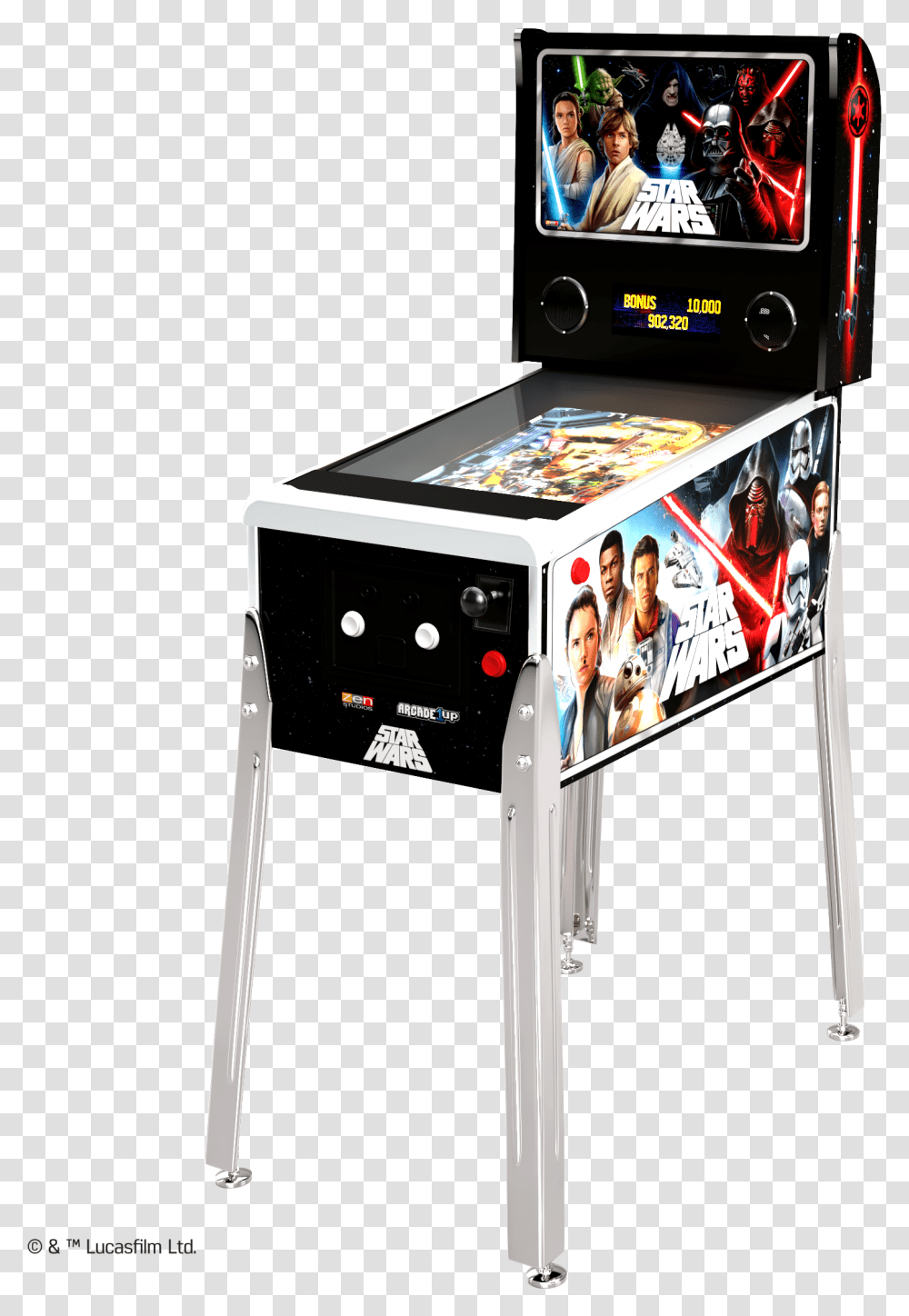 Star Wars Digital Pinball Arcade 1up Walmartcom Pinball Star Wars Da Arcade, Person, Human Transparent Png