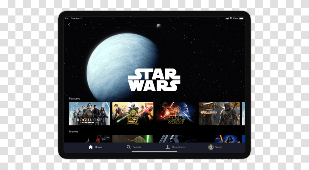 Star Wars Disney Plus, Person, Human, Monitor, Screen Transparent Png