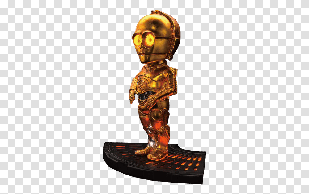 Star Wars Episode V C3po Egg Attack Statue, Helmet, Clothing, Apparel, Bronze Transparent Png