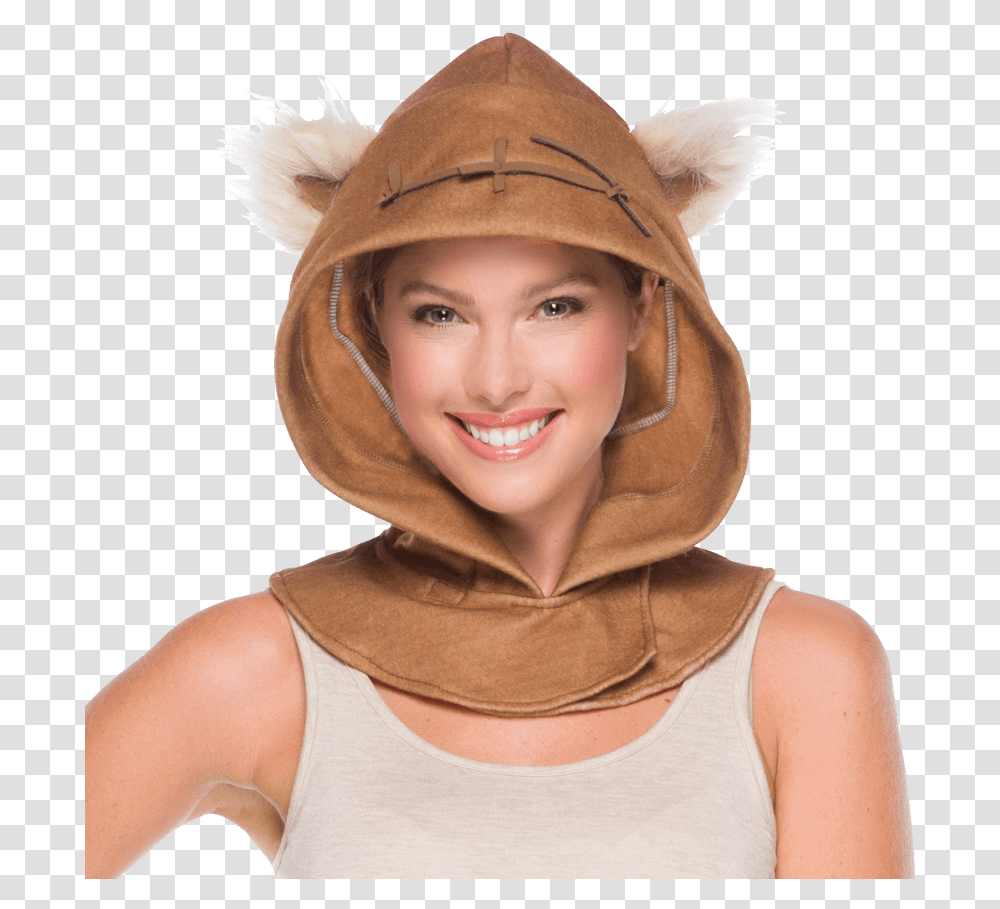 Star Wars Ewok Hood Ewok Costume Hood, Apparel, Person, Human Transparent Png