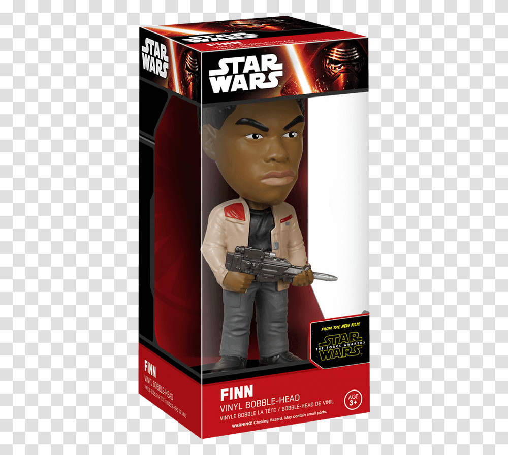 Star Wars Finn Wacky Wobbler Lego Star Wars, Head, Gun, Weapon, Weaponry Transparent Png