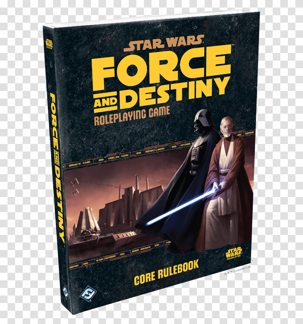 Star Wars Force And Destiny Roleplaying Game Core Rulebook, Poster, Advertisement, Person Transparent Png
