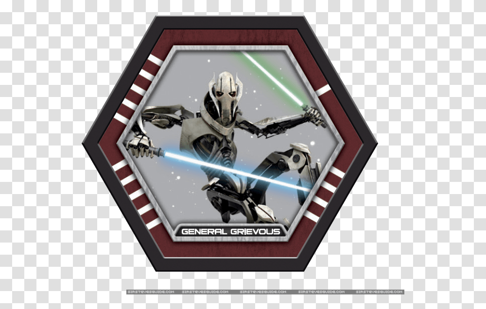 Star Wars General Grievous Download Star Wars Hexagon Cards, Poster, Advertisement, Astronaut, Helmet Transparent Png