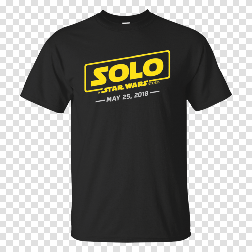 Star Wars Han Solo Movie Logo May Long Sleeve Tee Bilitee, Apparel, T-Shirt, Person Transparent Png
