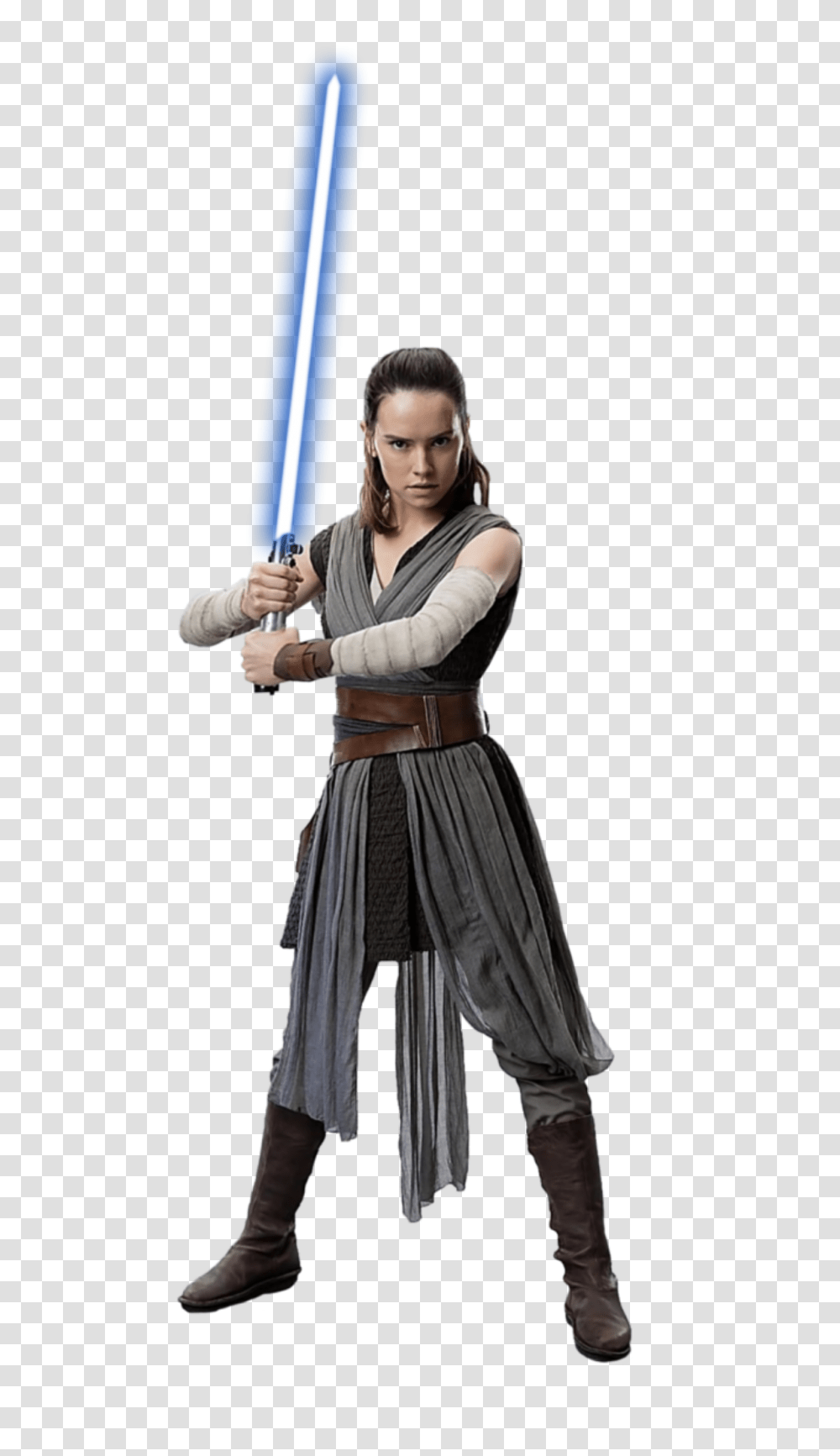 Star Wars Images Rey The Last Jedi Costume, Person, Female, Clothing, Duel Transparent Png